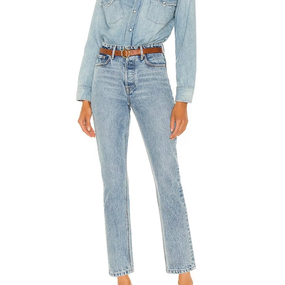 GRLFRND Karolina High Rise Straight Crop